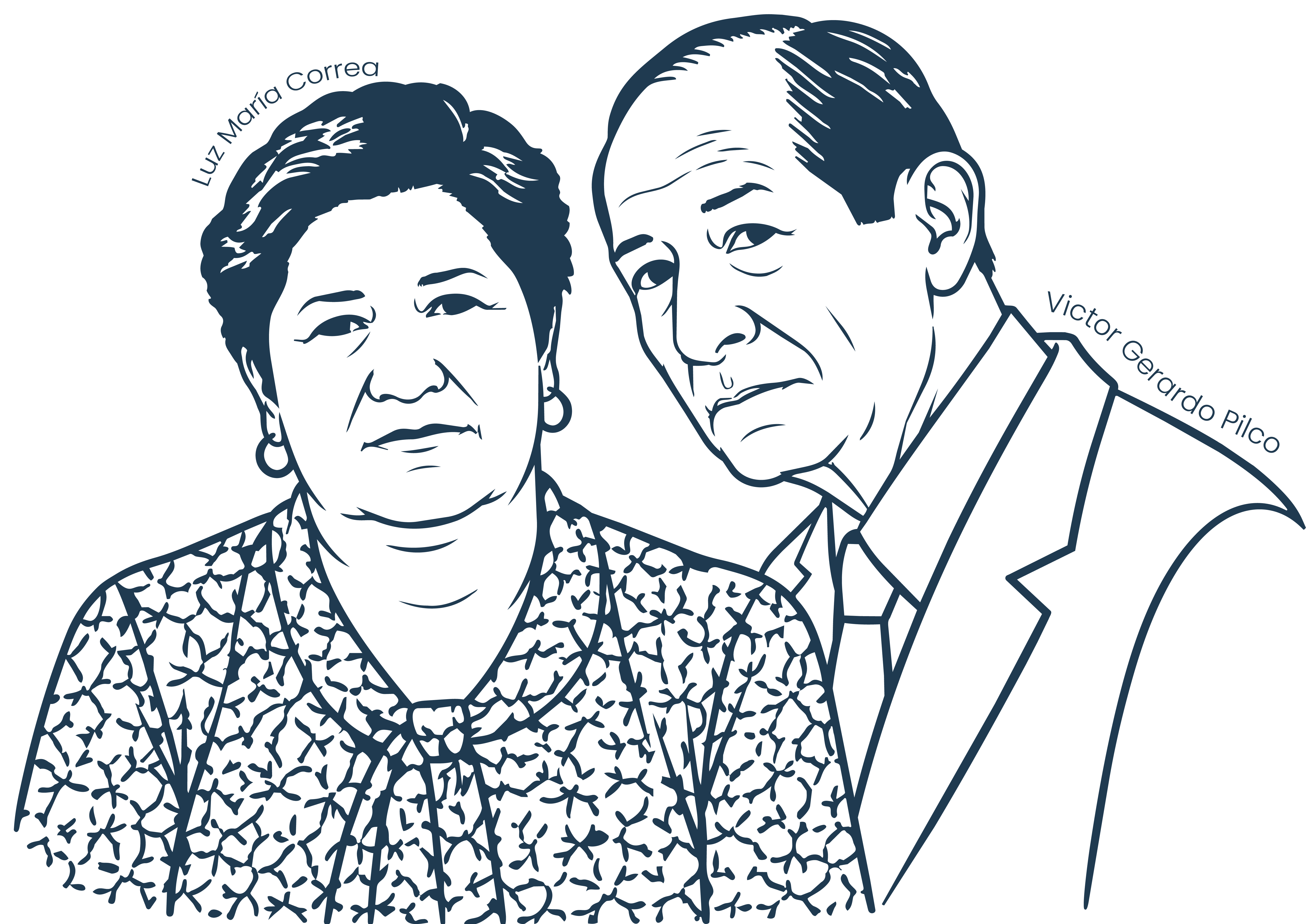 Luz María Correa y Víctor Gerardo Pilco — Fundadores San Gerardo